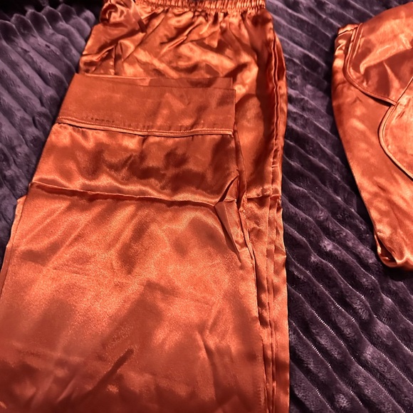 Pajamagram Burgundy/Red Satin Pajama Lingerie Set Size XL - Picture 4 of 4